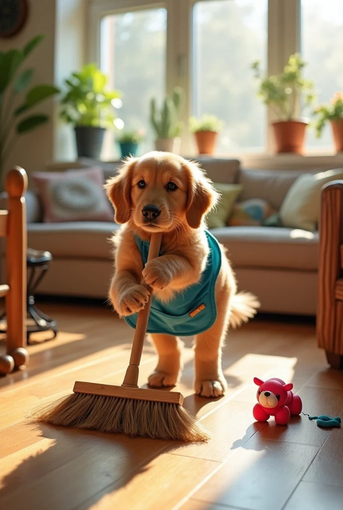 Dog sweeping