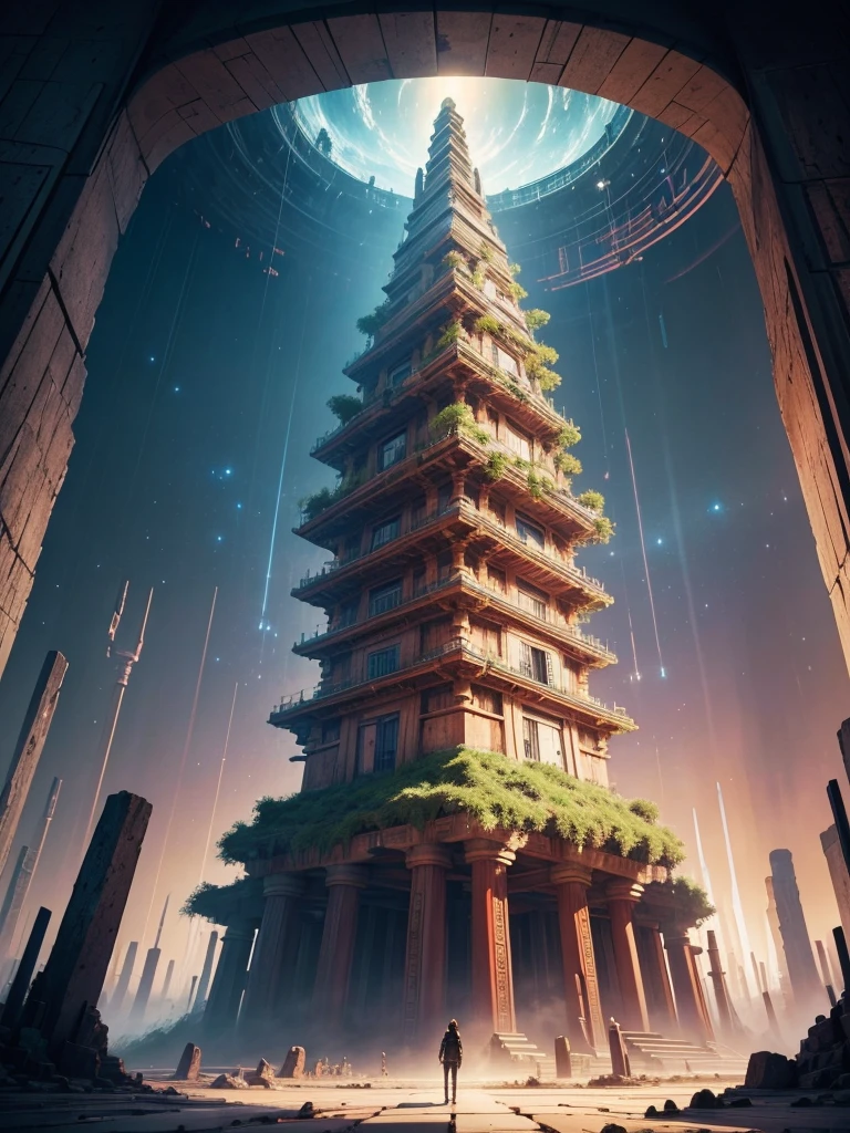 Best Quality，8k，Huge underground city，Underground Labyrinth，Anime Art，mysterious，universe，Super huge structure，Super huge torii，Multidimensional，A world beyond imagination，High Dimension，Fantasy，future，Different space，Nature，romantic，universe，A world beyond imagination，Dream world，New World，Huge river，masterpiece，最高masterpiece，perfection，