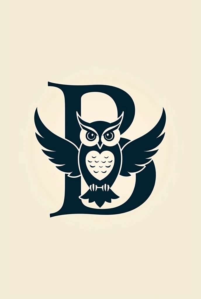 Logo Letter B combined with an owl