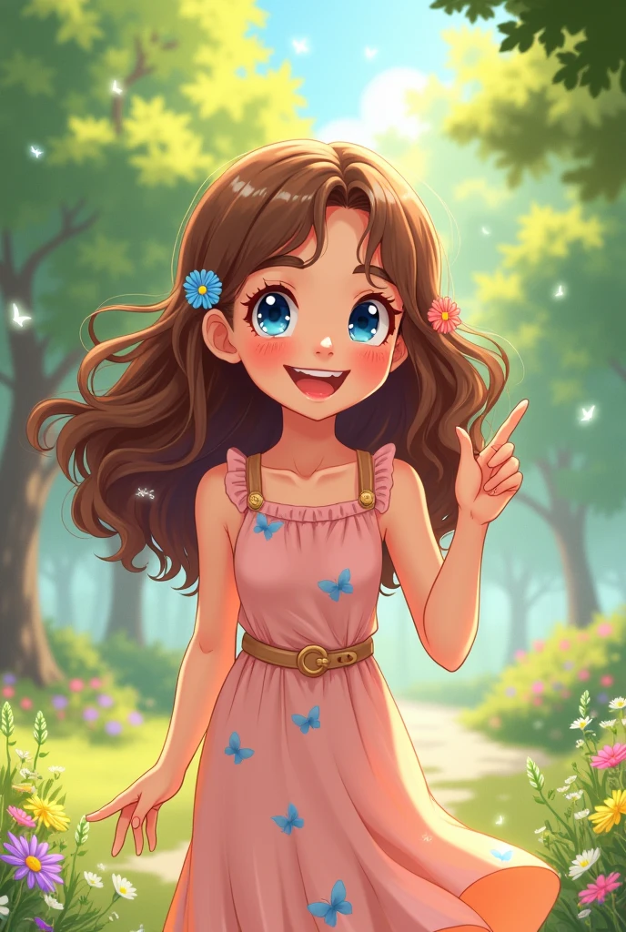A cute woman doing letter L in her hand