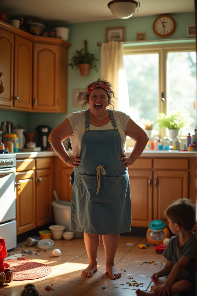 A messy housewife keeps her butt.