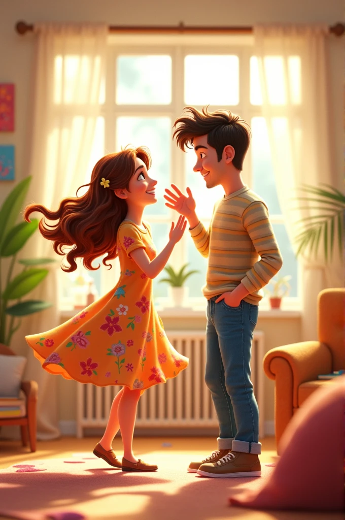Animated character mother and father