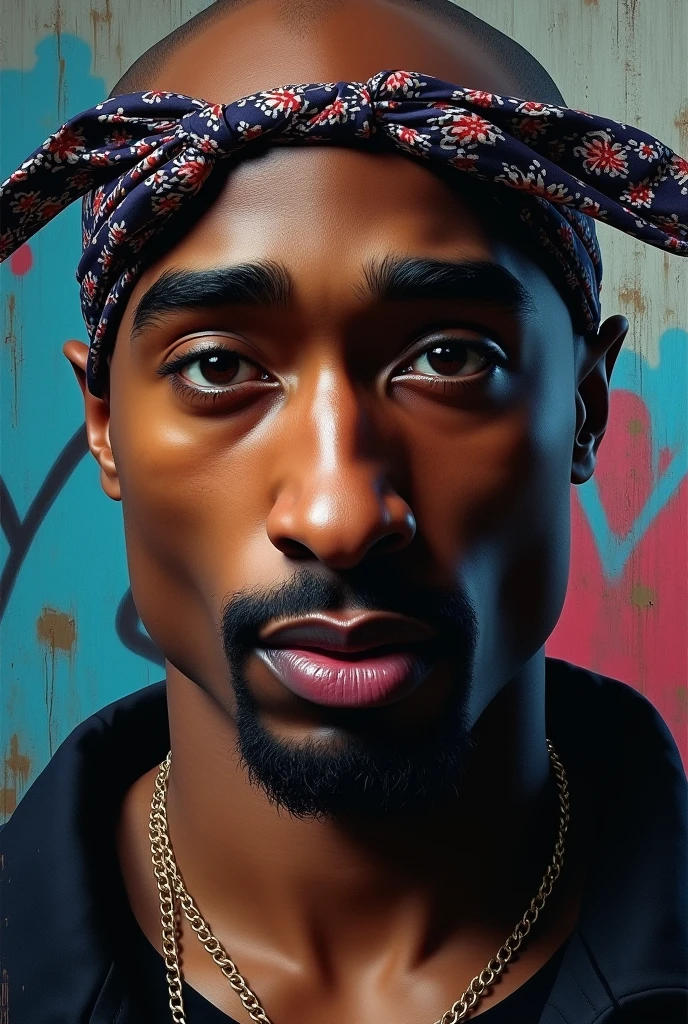 2Pac's face
