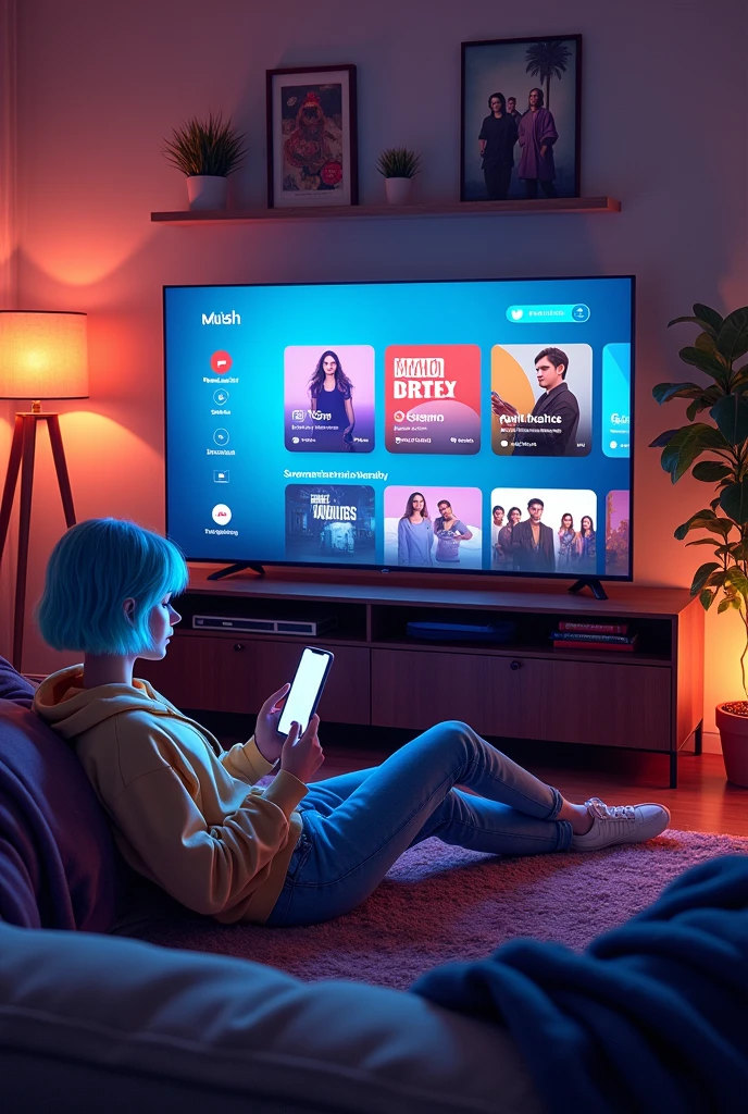 Advertising funds for streaming platforms within a television
