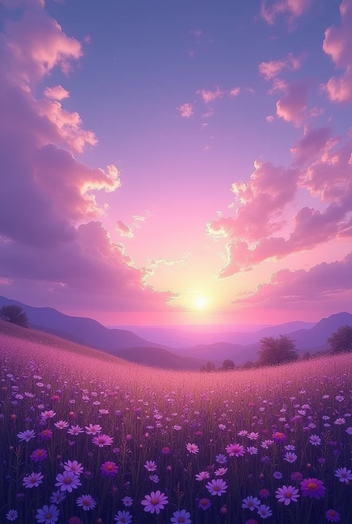 The purple sky