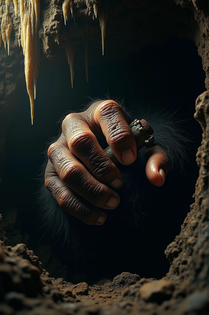 A hairy hand