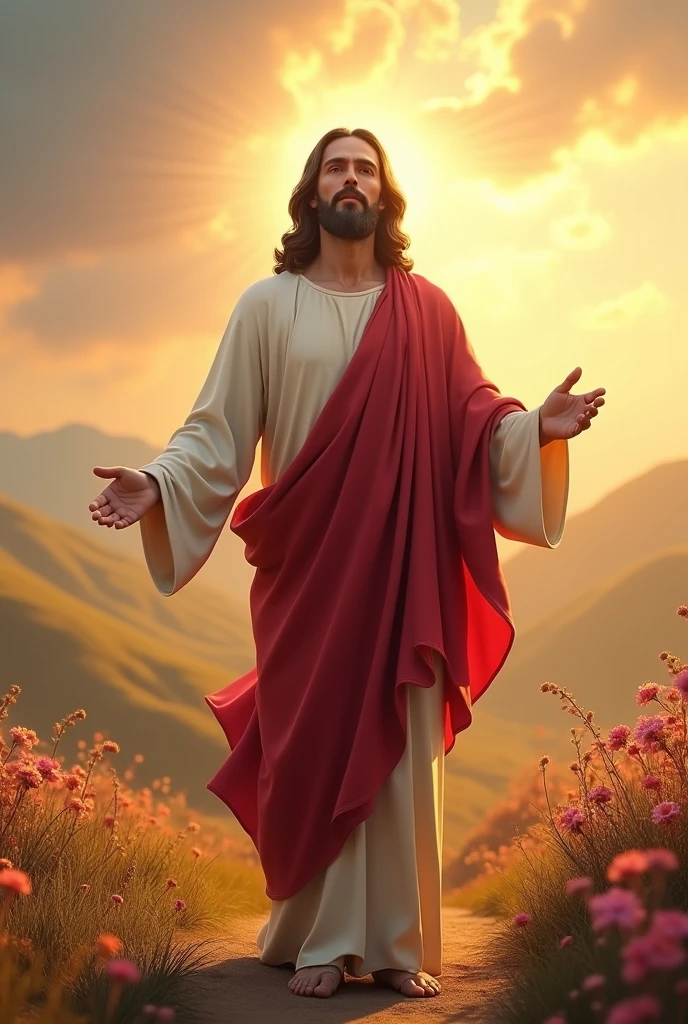 Jesus Christ here on Earth, 3D drawing