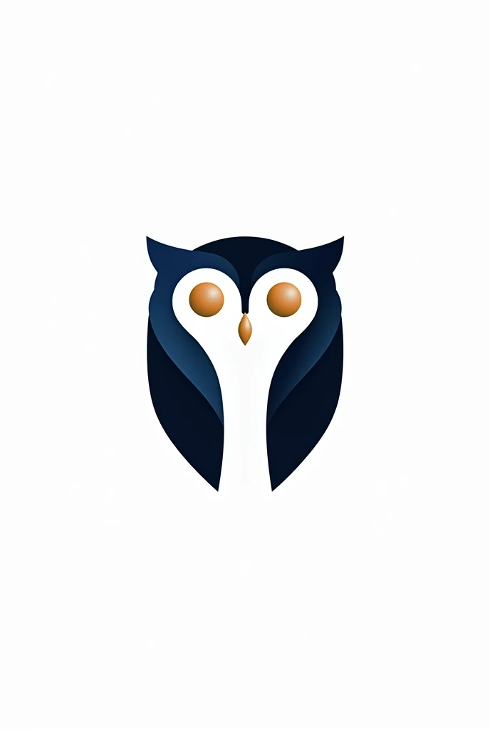 A logo of an owl combined with the letter B simple abtracti
