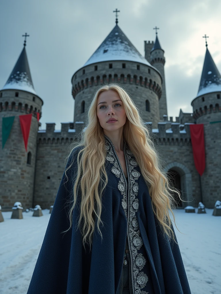 beautiful blonde ,game of thrones, Winterfel Castle
