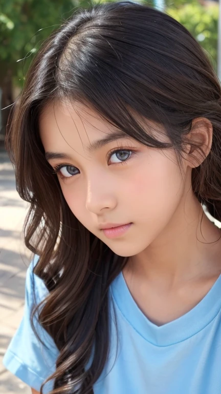 A brown anime girl who is annoying and aged 6