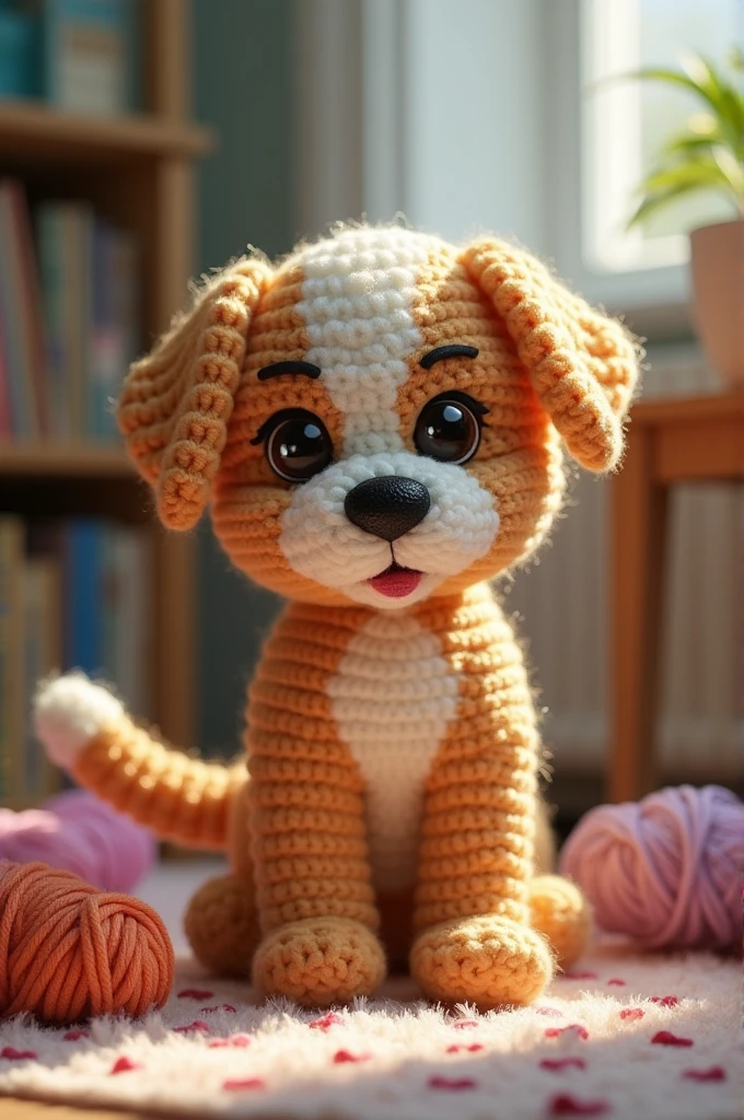 Crochet pattern of a puppy