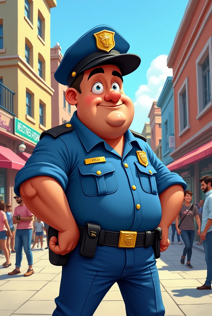 Crée moi un policier dans le style wojak