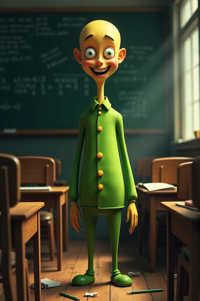 Create a realistic Baldi image