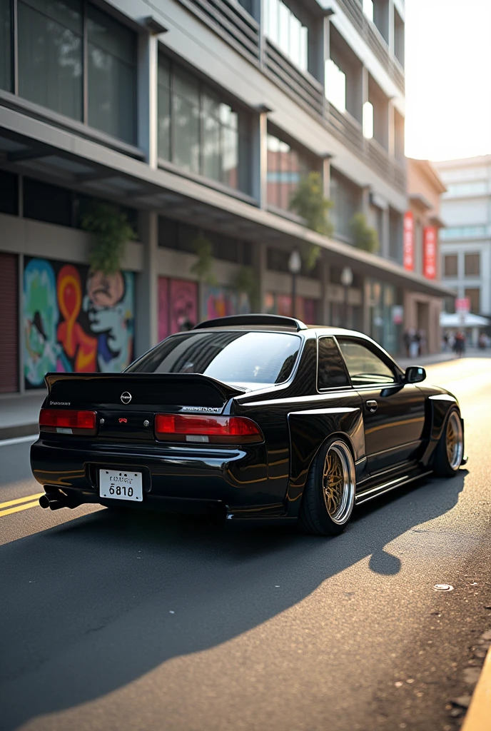 Nissan Tsuru 2000 black with 17" bbs brand rims