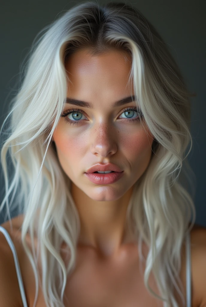 (masterpiece), best quality, expressive eyes, perfect face, flushed, silver hair, slim, gawr gura, nude, public, squirting, orgasm, spreading pussy