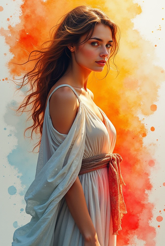 a warm familiar painting with a splatter background and spray paint effect, by Eugeniusz Zak, water color art, por Károly Lotz, Watercolor painting, Watercolor painting style, watercolor detailed art, Lt. Reuben Tam, digital watercolor painting, Watercolor paint, Masterfully detailed watercolor, water color art, Grzegorz Rutkowski