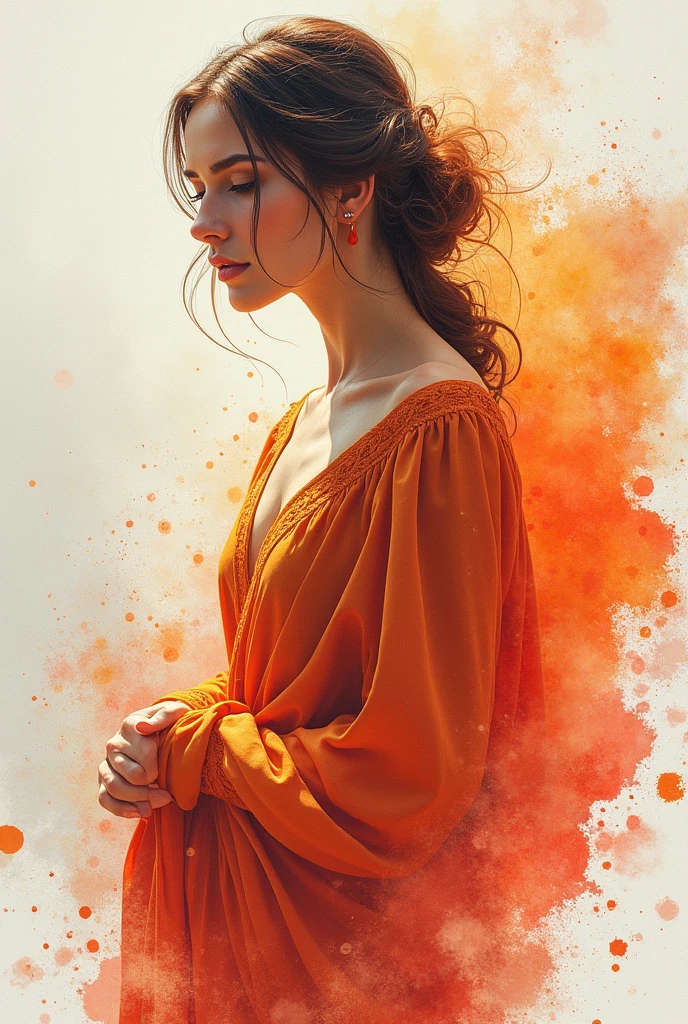 a warm familiar painting with a splatter background and spray paint effect, by Eugeniusz Zak, water color art, por Károly Lotz, Watercolor painting, Watercolor painting style, watercolor detailed art, Lt. Reuben Tam, digital watercolor painting, Watercolor paint, Masterfully detailed watercolor, water color art, Grzegorz Rutkowski