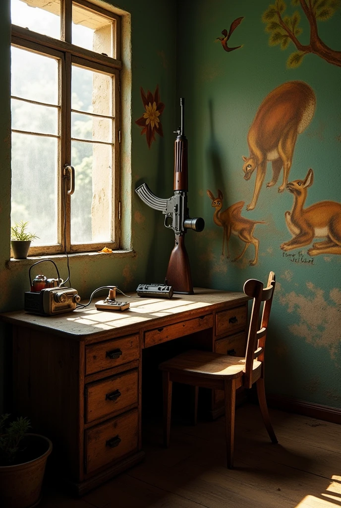 Old Ar15 desk PlayStation controller house in Venezuela 