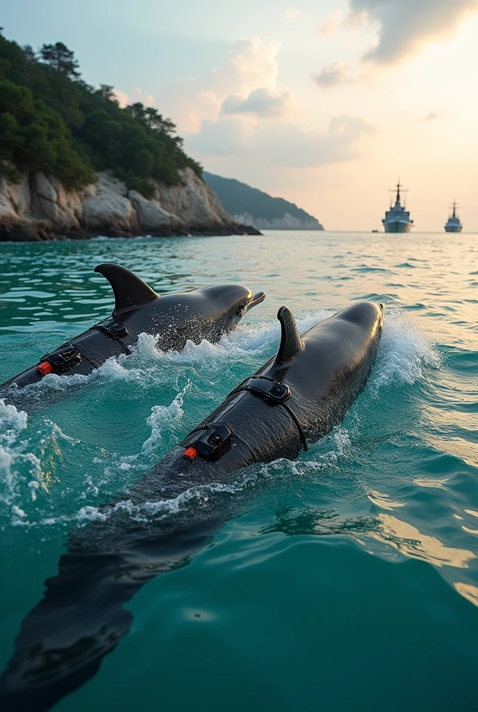 The united states and Russian military have trained dolphin to rescue lost drivers