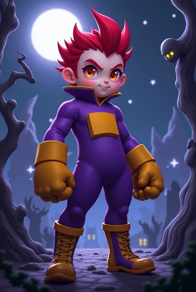 po character from the slendytubbies 3 game with anime style humanized male