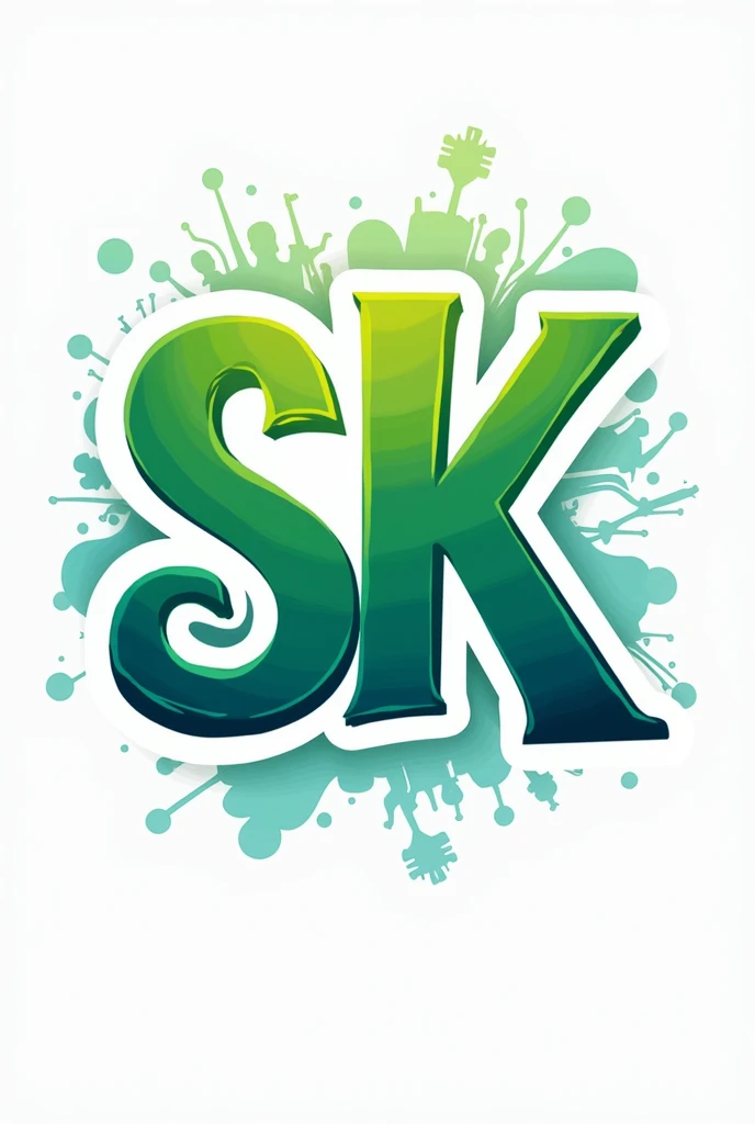 Make me an SK logo that defines Guinacot's youth