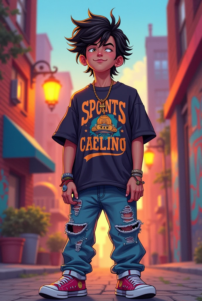 illustration of a character similar to Vinnie Hacker