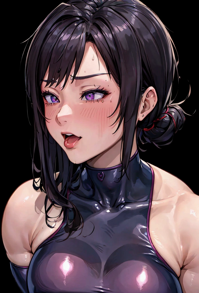 Deepthroat huge penis、My jaw dislocated and I cried, snotted, sweat profusely, and had a massive .、Rapi's super muscular Motoko is wearing a purple adult abnormal swimsuit and is doing ahegao training with a laughing man