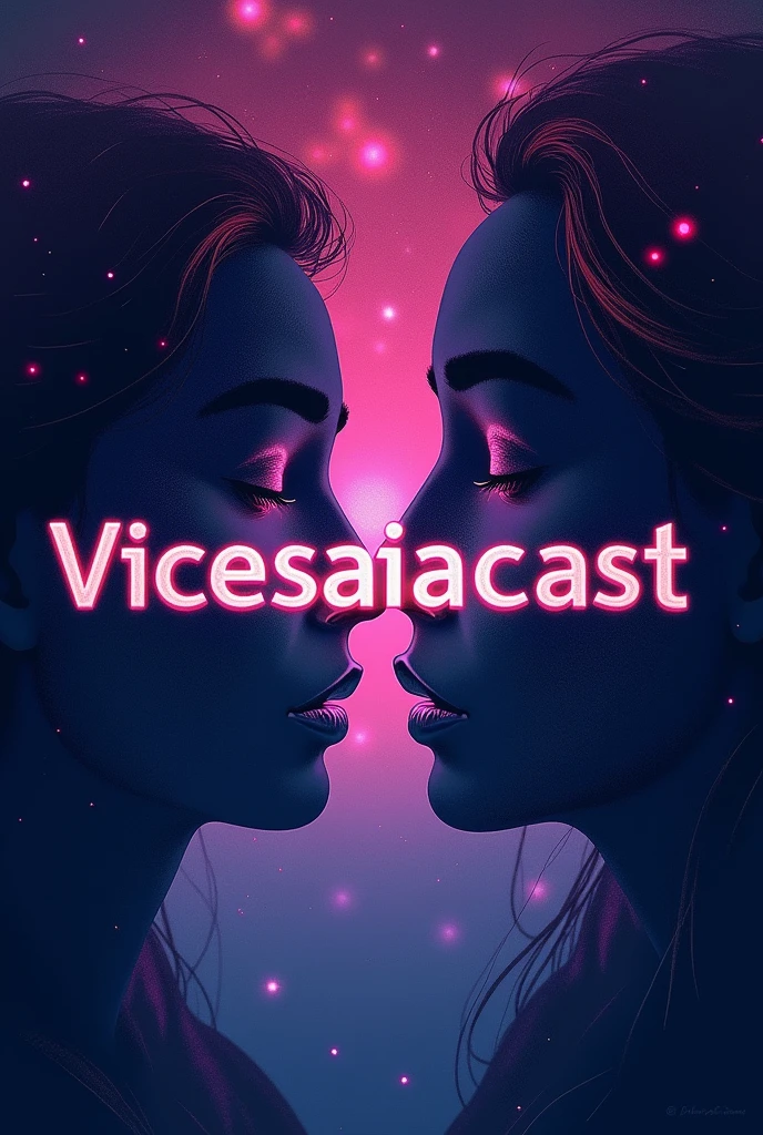 An art for a podcast call named "vicesabiacast" to share on Instagram, in a simple and impressive way