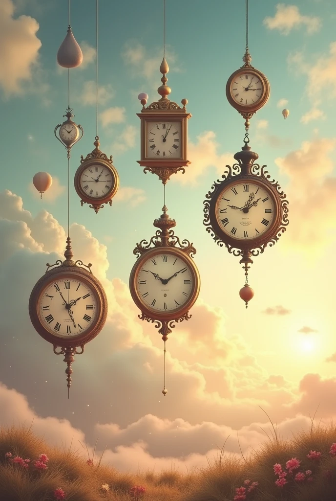 Images of clocks without hands