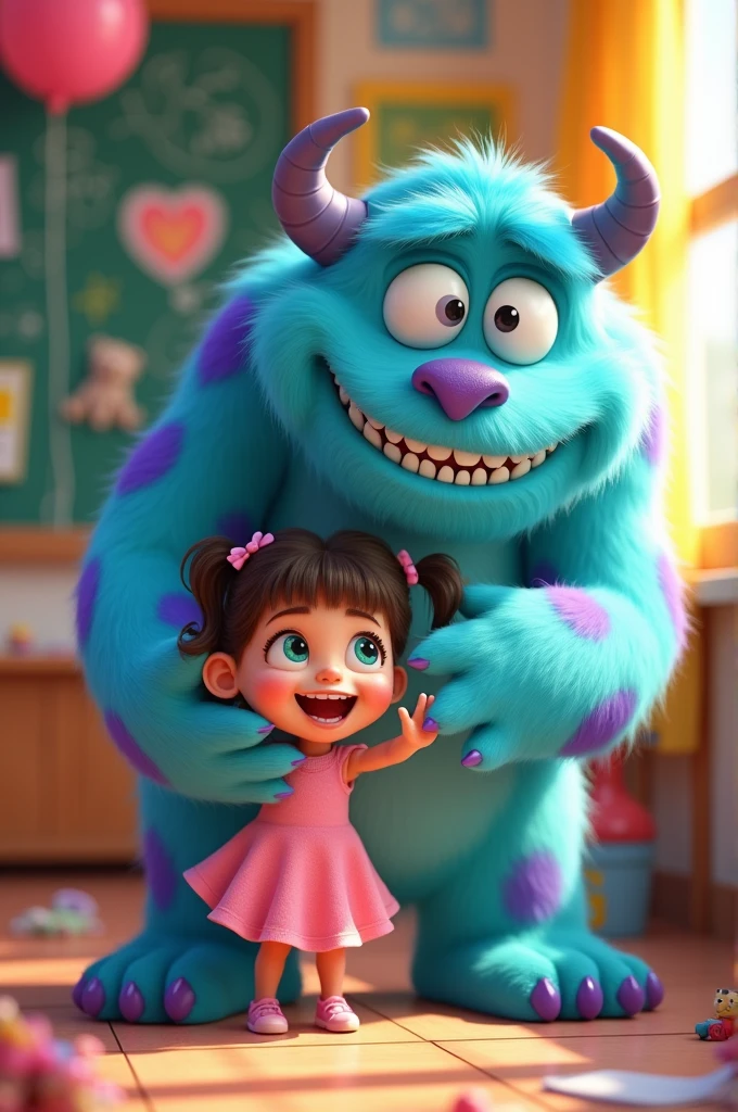 Create a cartoon of Boo and Sullivan