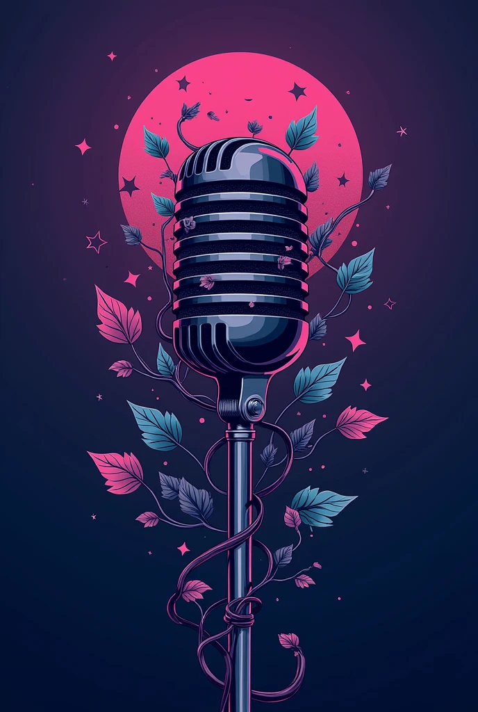 An art for a podcast call named "vicesabiacast" to share on Instagram, in a simple and impressive way
