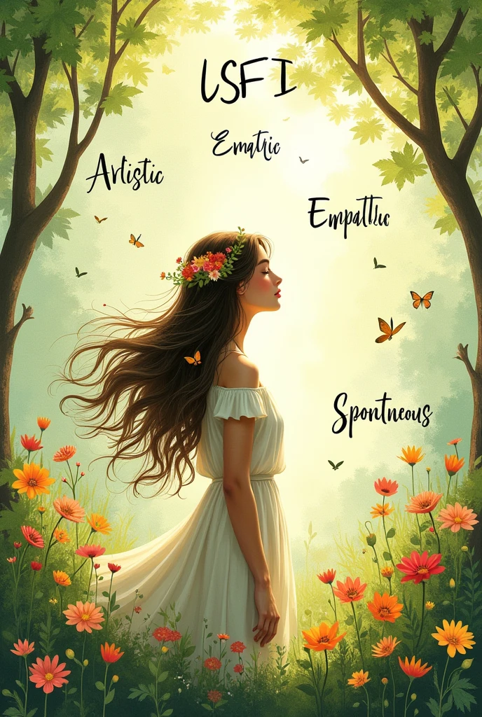 create a poster making about ISFP personality mbti (make it easy )