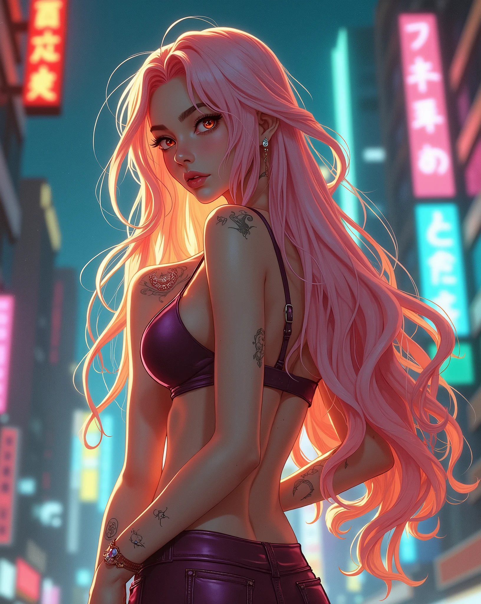 Make an anime of this image that is very sexy