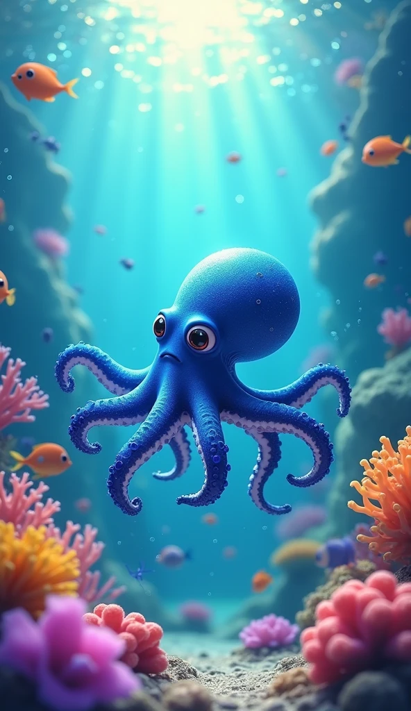 photograph, 3D realistic, extremely beautiful, ultra detailed, highly detailed, incredibly detailed, masterpiece, best quality, detailed background, sharp focus,
Illustrate a tranquil beach . Glowing sea octopus swim near the shore, and the sand sparkles with bioluminescence, cute, little creature. Best quality, high resolution, hyper-detailed, seaside magic.
masterpiece, best quality, detailed eyes, detailed face, perfect face, highly detailed skin, textured skin,