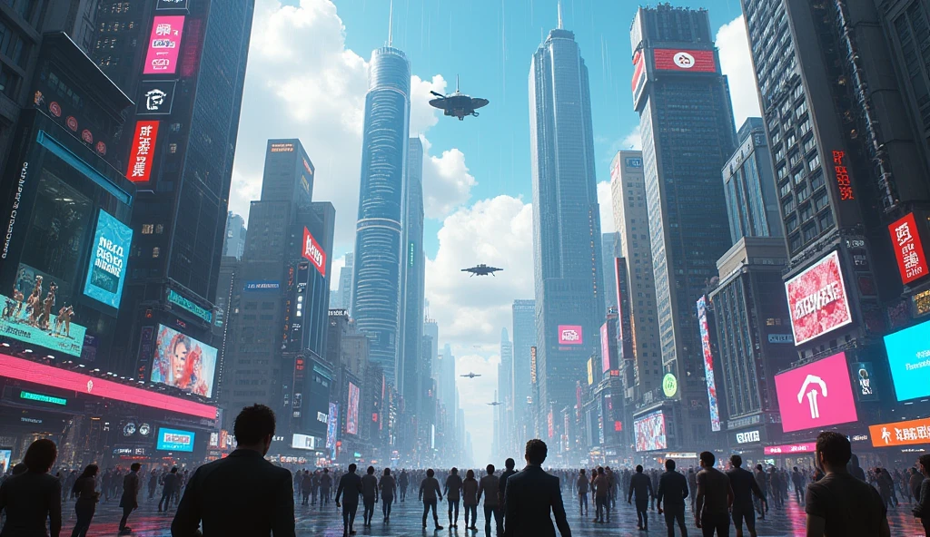 Futuristic landscape,cyber punk,Future City