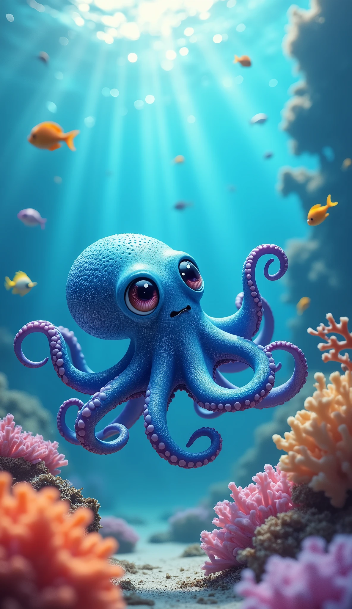 Baby octopus, doo doo doo
Swimming in the ocean, with a twirl or two
Eight little arms, and a big smile too
Baby octopus, doo doo doo
Octo, octo, everywhere
In the sea, with his friends to share
Octo, octo, come and play
Doo doo doo, every single day
Mama octopus, doo doo doo
Teaching baby octopus, what to do
Changing colors, and swimming fast
Mama octopus, doo doo doo
Octo, octo, everywhere
In the sea, with his friends to share
Octo, octo, come and play
Doo doo doo, every single day
Grandma octopus, doo doo doo
Telling stories, of the ocean blue
Grandpa octopus, doo doo doo
Singing songs, with a heart so true
Octo, octo, everywhere
In the sea, with his friends to share
Octo, octo, come and play
Doo doo doo, every single day