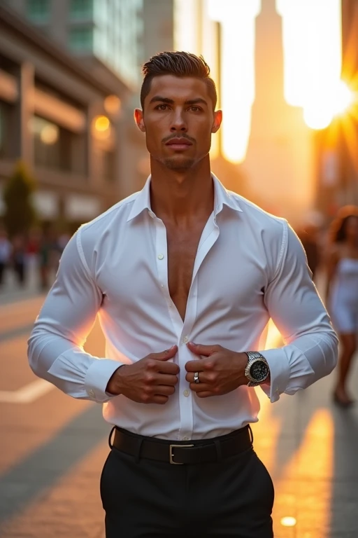 Cristiano Ronaldo、To dress a shirt