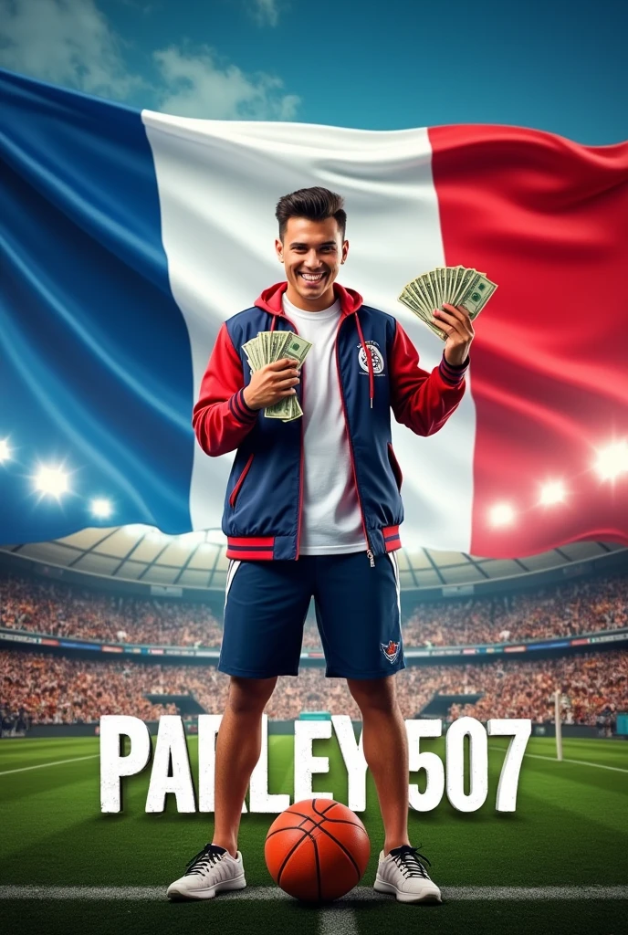 An image for a WhatsApp group called parley 507 that has to do with money and sports betting and the flag of Panama