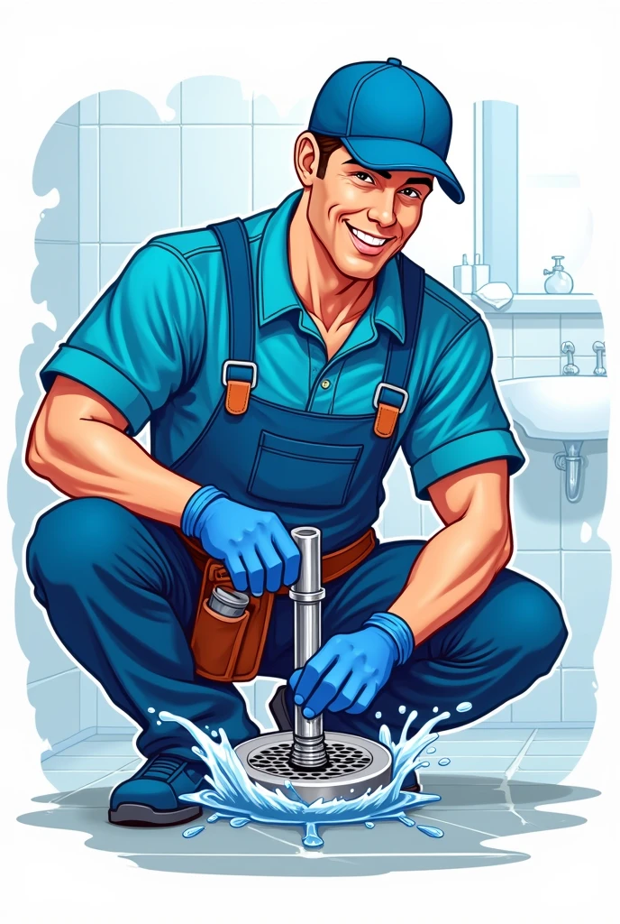 Mr plumber fixing drain logo