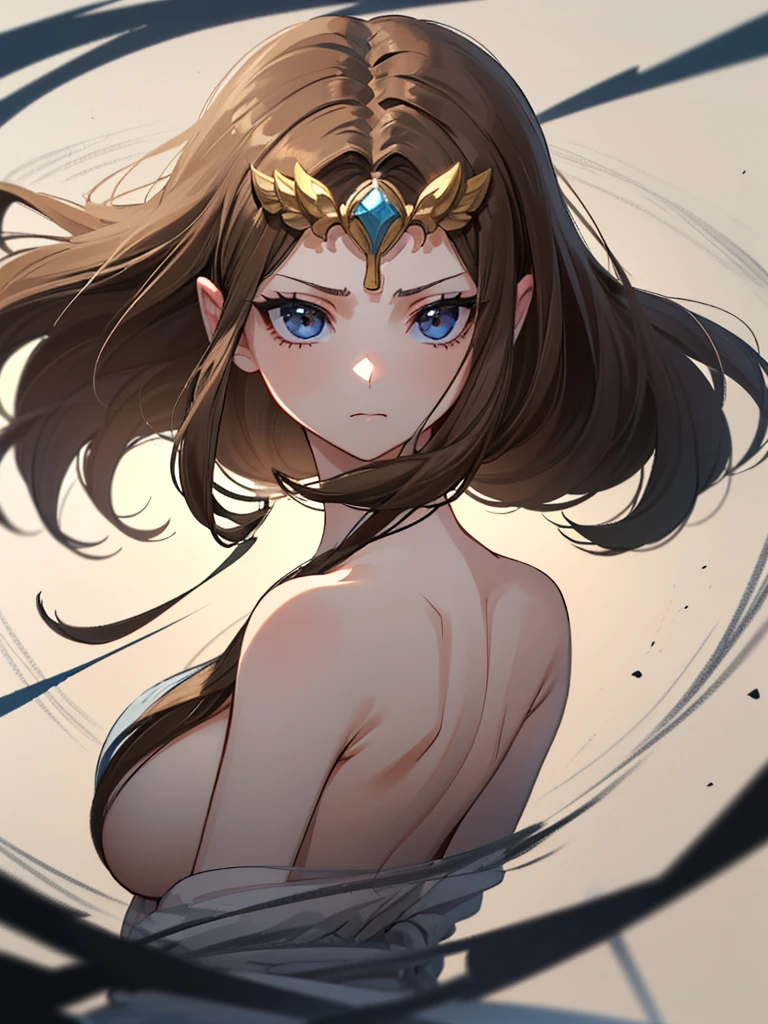 ((Very detailed and beautiful face)),()),((((光沢のあるbeautiful唇)))),((((Angle from behind)))),((((Exposed breasts)))),(((((Upper Body)))))),((Exposed shoulders)),((((Portrait of a person)))),(((dissatisfaction)))),,(()),Anime art style,masterpiece,(Highest quality), (Very detailedな),(とても繊細でbeautiful),(alone),(Detailed face ),((dissatisfaction))),(((((Mature Woman,Queen))))),((とてもbeautiful肖像画)),((crinoline)),,((Straight Long Hair),(()),(()),(((topless))),((((((Part your bangs in the center)))))),((Dark brown hair)),,Princess Zelda, ((Highest quality)), (Very detailed), ,(((constrained))),beauty,beautiful,Princess Zelda, Ticker,)),
((At the bed))Nintendo, The Legend of Zelda