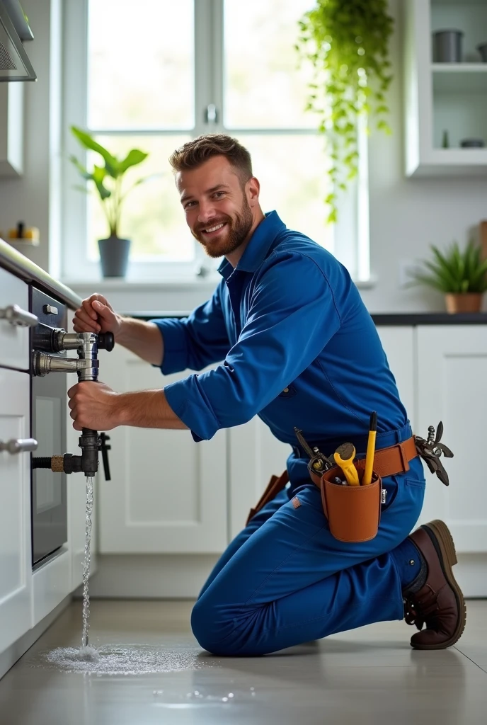Mr plumber fixing drain logo