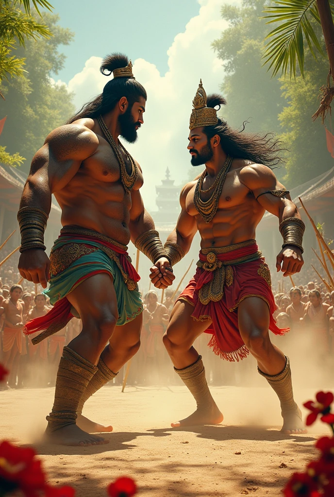 Bali of started challenging bajrangbali for wrestling.