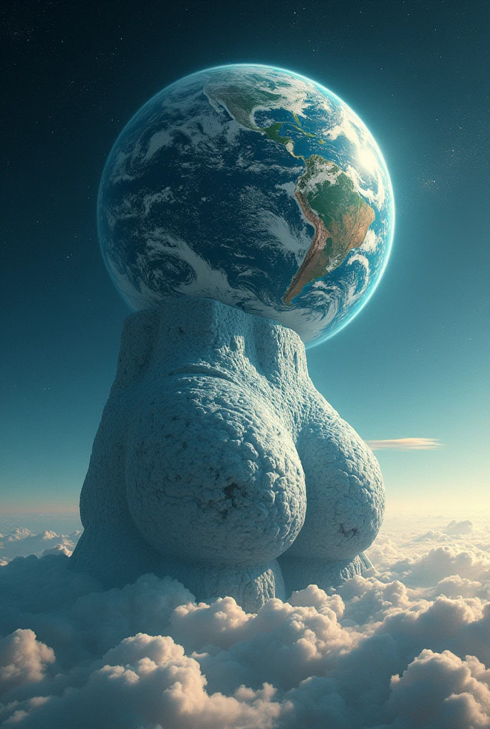 the world from universe, mirrored in a big ass