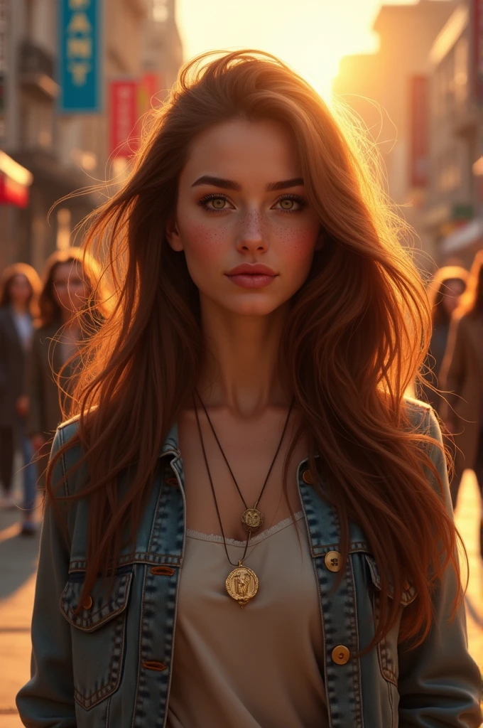 Create a realistic woman