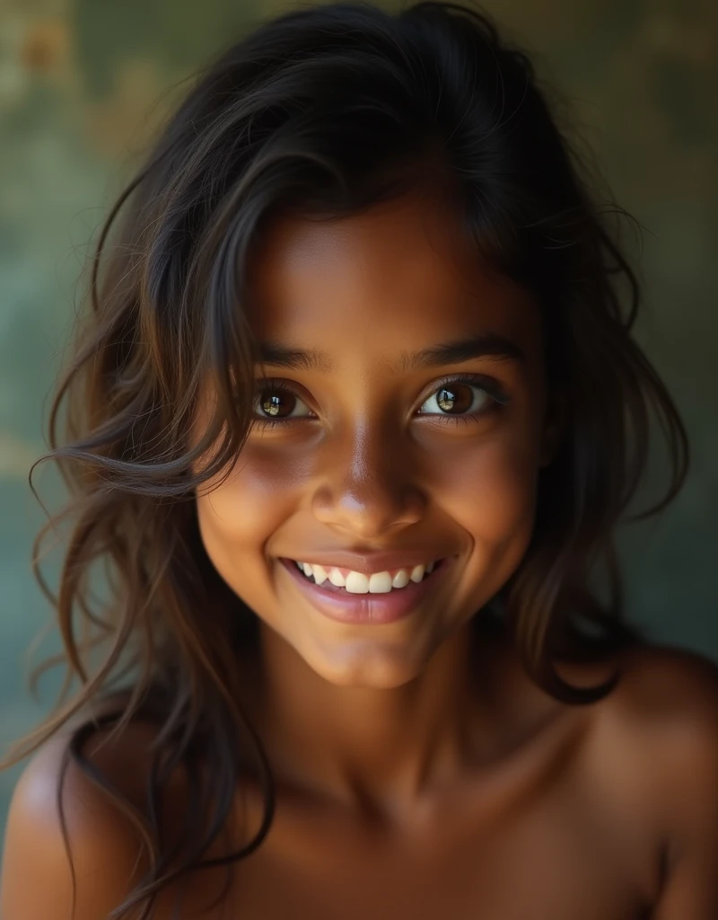 Indian girl, totally naked naturist, totally naked, immensely beautiful deepest magnetic libidinous eyes, spellbinding lustful big open eyes wanting flirting strongly inciting the viewer for hardcore sexual intercourse, extremely intense joyful loud cheering and screaming from strongest deepest orgasm excitement, extremely intense eye-contact with viewer playfully begging him to wildly fuck her aroused spread wet squirting pussy, into wildest ecstasy from tremendously strong orgasm, the deepest strongest most sublimely hardcore eroticism ever