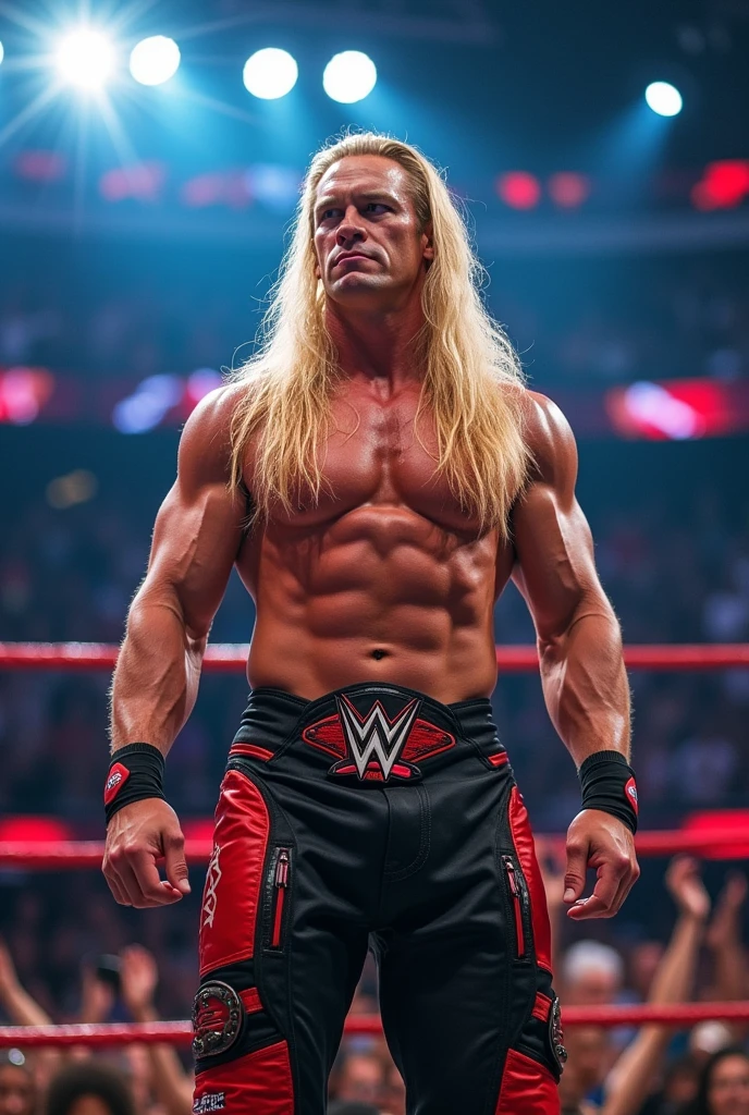 Jhon cena, long blonde hair
