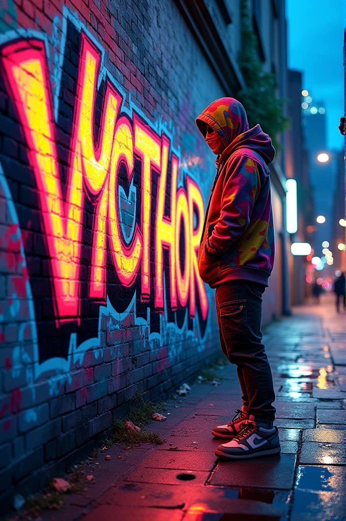 graffiti with the name Vycthor