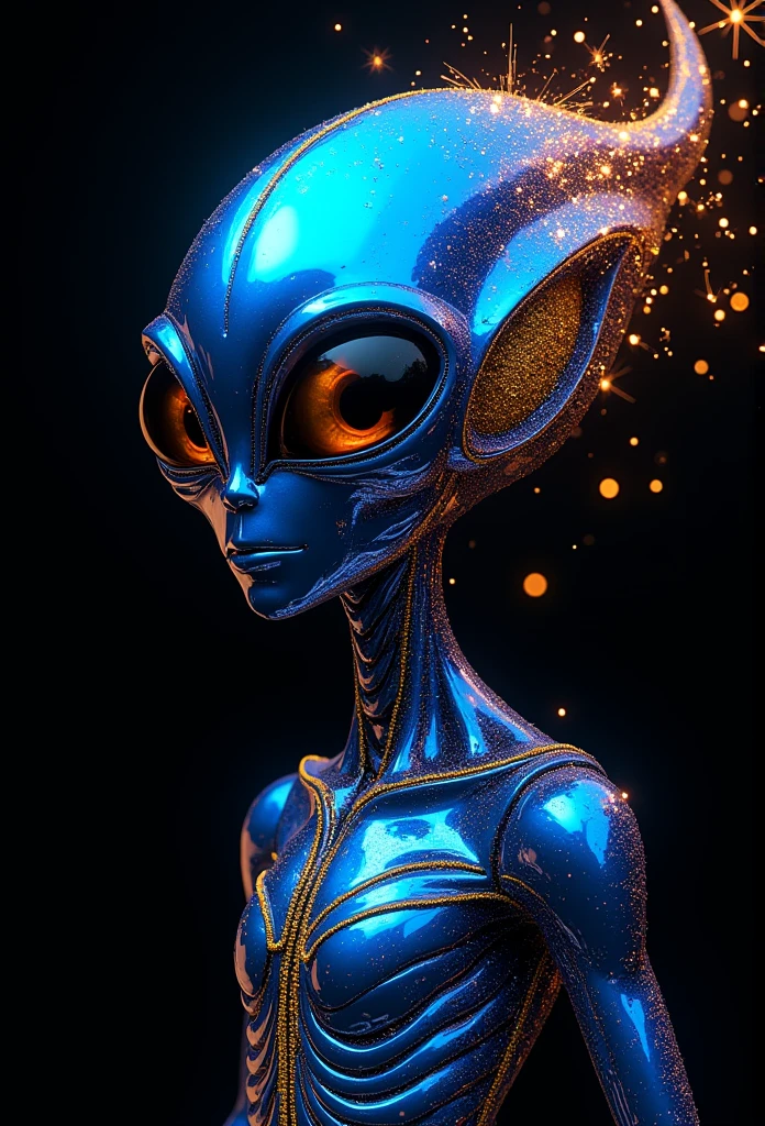 beautiful alien woman being abducted, photo realist