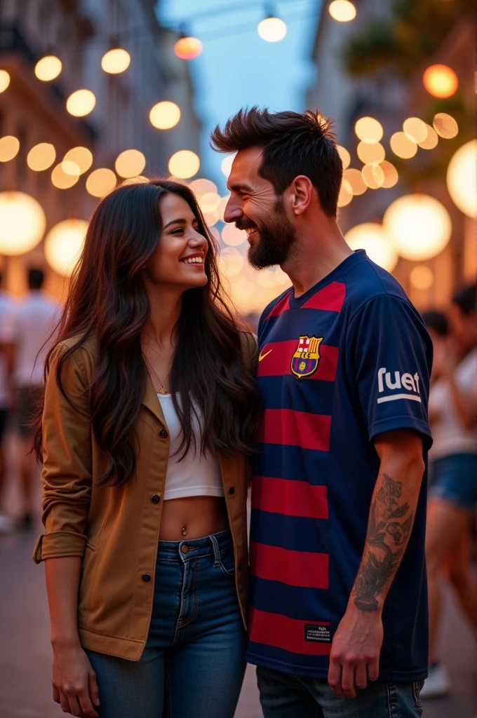 Selena Gomez and Messi