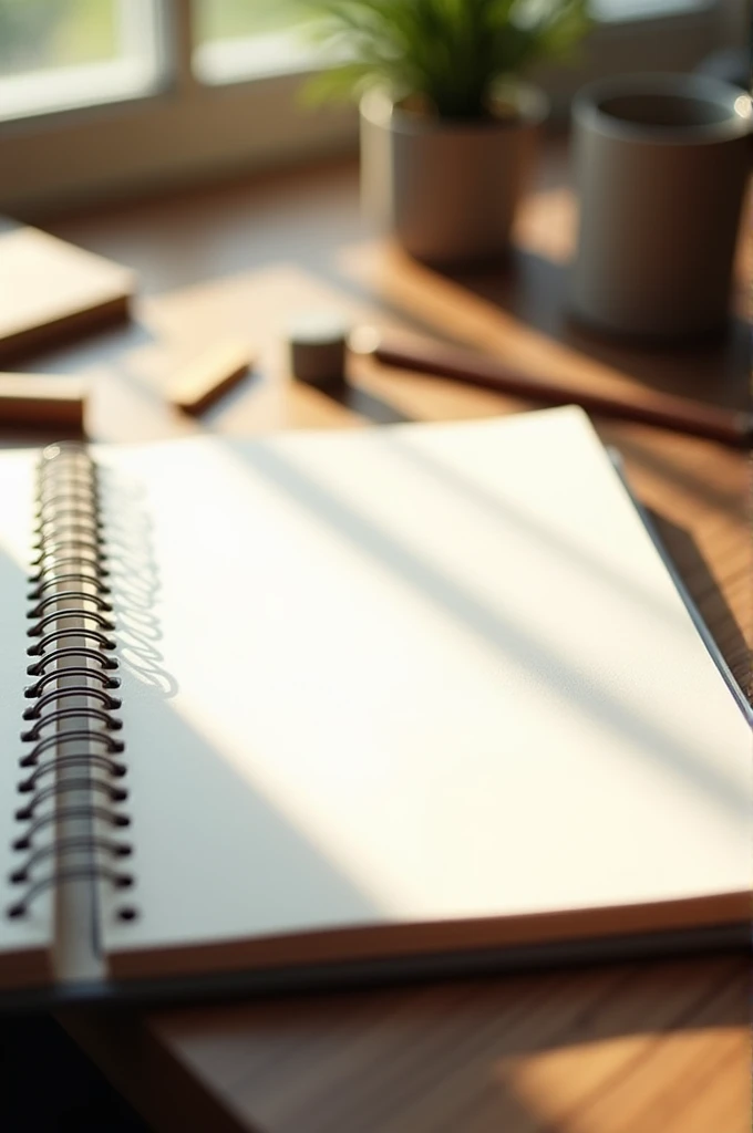 Blank notebook sheet